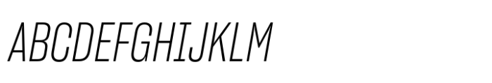 Sharp Grotesk Paneuropean Light Italic 13 Font UPPERCASE
