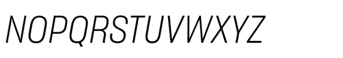 Sharp Grotesk Paneuropean Light Italic 16 Font UPPERCASE