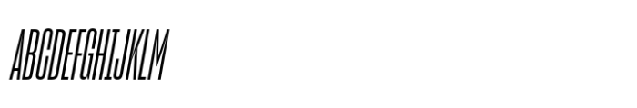 Sharp Grotesk Paneuropean Medium Italic 07 Font UPPERCASE