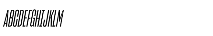 Sharp Grotesk Paneuropean Medium Italic 08 Font UPPERCASE