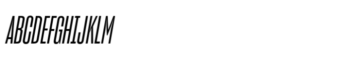 Sharp Grotesk Paneuropean Medium Italic 09 Font UPPERCASE