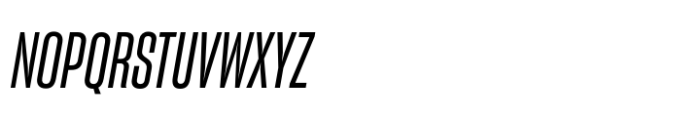 Sharp Grotesk Paneuropean Medium Italic 11 Font UPPERCASE