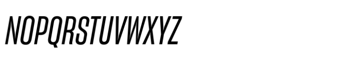 Sharp Grotesk Paneuropean Medium Italic 12 Font UPPERCASE