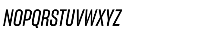 Sharp Grotesk Paneuropean Medium Italic 13 Font UPPERCASE