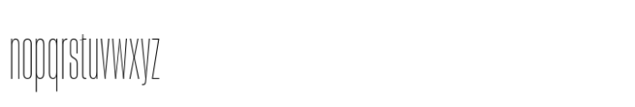Sharp Grotesk Paneuropean Thin 07 Font LOWERCASE