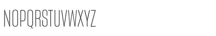 Sharp Grotesk Paneuropean Thin 11 Font UPPERCASE