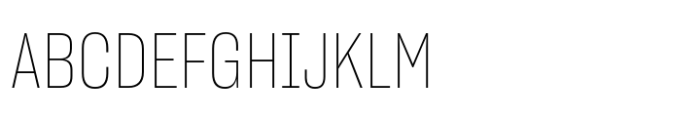 Sharp Grotesk Paneuropean Thin 14 Font UPPERCASE