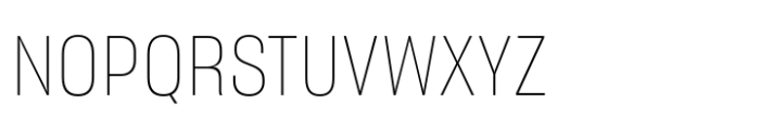 Sharp Grotesk Paneuropean Thin 15 Font UPPERCASE