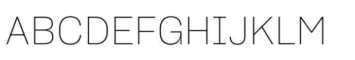 Sharp Grotesk Paneuropean Thin 19 Font UPPERCASE