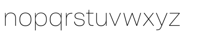 Sharp Grotesk Paneuropean Thin 19 Font LOWERCASE