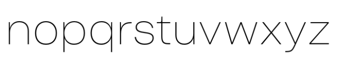 Sharp Grotesk Paneuropean Thin 20 Font LOWERCASE