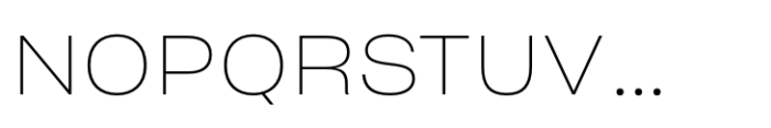 Sharp Grotesk Paneuropean Thin 22 Font UPPERCASE