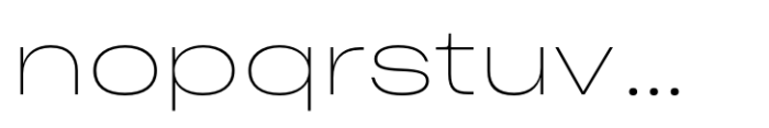 Sharp Grotesk Paneuropean Thin 25 Font LOWERCASE