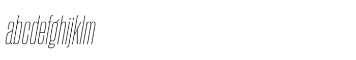 Sharp Grotesk Paneuropean Thin Italic 08 FONT