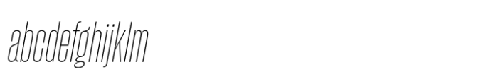 Sharp Grotesk Paneuropean Thin Italic 09 FONT