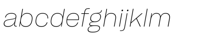 Sharp Grotesk Paneuropean Thin Italic 19 FONT