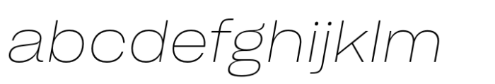 Sharp Grotesk Paneuropean Thin Italic 21 FONT