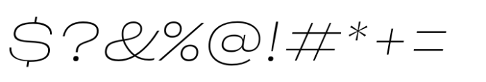 Sharp Grotesk Paneuropean Thin Italic 25 Font OTHER CHARS