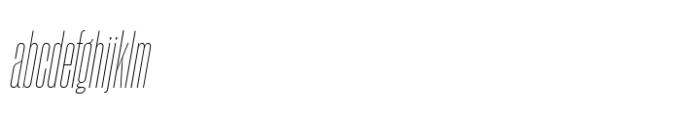 Sharp Grotesk Paneuropean Thin Italic06 FONT
