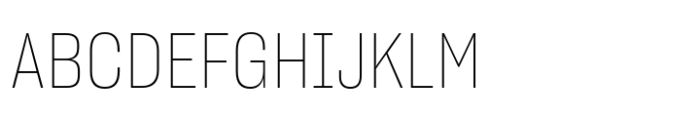 Sharp Grotesk Thai Thin 15 Font UPPERCASE