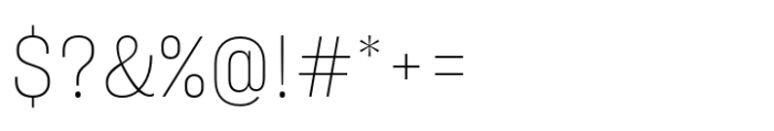 Sharp Grotesk Thai Thin 16 Font OTHER CHARS