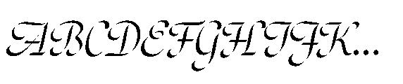Sharp Roman Italic Font UPPERCASE