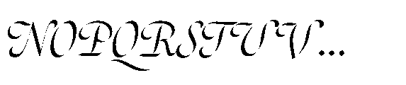 Sharp Roman Italic Font UPPERCASE