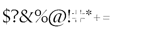 Sharp Roman Regular Font OTHER CHARS