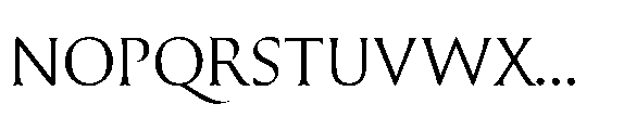 Sharp Roman Regular Font UPPERCASE