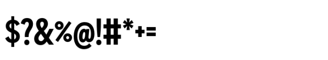 Sharp Sans Condensed Bold Font OTHER CHARS