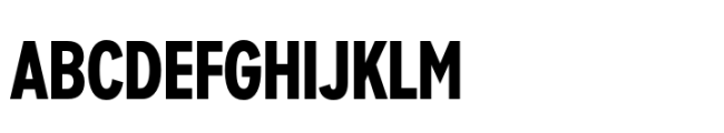 Sharp Sans Condensed ExtraBold Font UPPERCASE