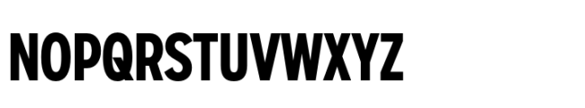 Sharp Sans Condensed ExtraBold Font UPPERCASE