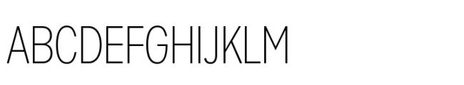 Sharp Sans Condensed Light Font UPPERCASE