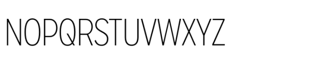 Sharp Sans Condensed Light Font UPPERCASE