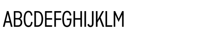 Sharp Sans Condensed Medium Font UPPERCASE