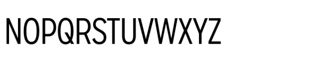 Sharp Sans Condensed Medium Font UPPERCASE