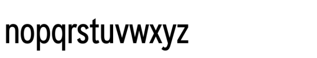 Sharp Sans Condensed SemiBold Font LOWERCASE