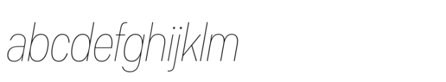 Sharp Sans Condensed Thin Italic FONT