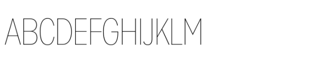 Sharp Sans Condensed Thin Font UPPERCASE