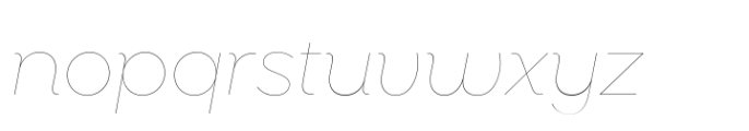 Sharp Sans Display No. 1 Hairline Italic Font LOWERCASE