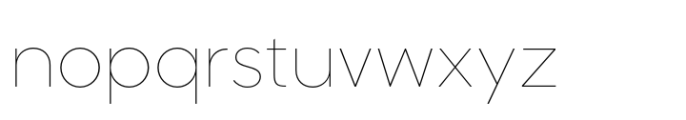 Sharp Sans Display No. 1 Thin Font LOWERCASE