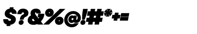 Sharp Sans Display No. 2 Black Oblique Font OTHER CHARS