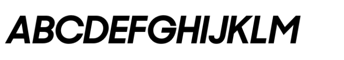 Sharp Sans Display No. 2 Bold Oblique Font UPPERCASE