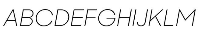 Sharp Sans Display No. 2 Light Oblique Font UPPERCASE