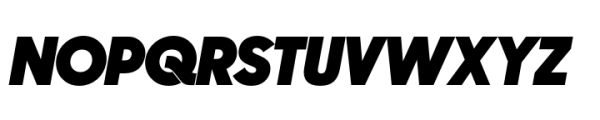 Sharp Sans Display PE Black Italic Font UPPERCASE