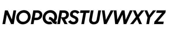 Sharp Sans Display PE Bold Italic Font UPPERCASE