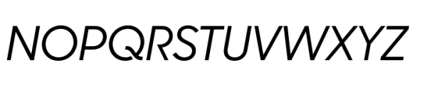 Sharp Sans Display PE Medium Italic Font UPPERCASE