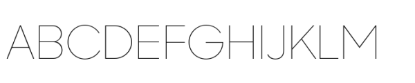Sharp Sans Display PE Thin Font UPPERCASE