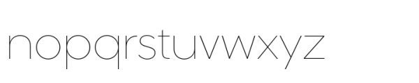 Sharp Sans Display PE Thin Font LOWERCASE