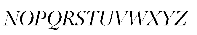 Sharp Serif Display PE Italic Font UPPERCASE